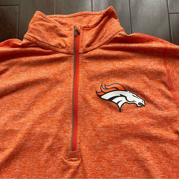 Nike NFL Denver Broncos Dri-Fit Long Sleeve Womens Shirt Quarter Zip Medium - Picture 4 of 9